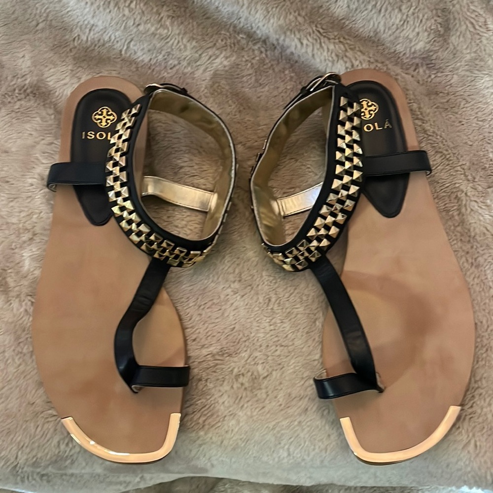 Isola gold stud sandal